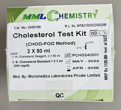 Cholesterol Reagent - 2X50 ml - MicroMedica (10 Quantity)